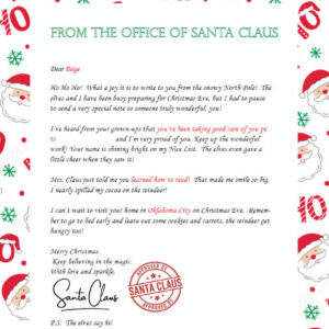 Personalized Santa Letter 2026